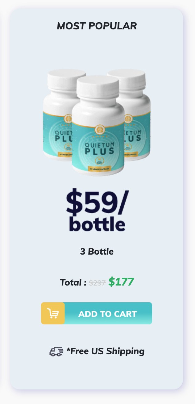 Quietum Plus - 3 Bottles